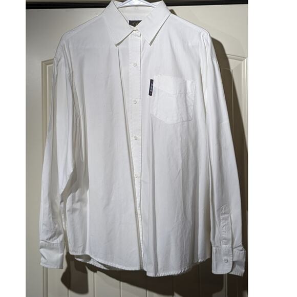 Vintage David Paul New York White Button Up USA Blouse W/ Flag Back Mens XL - Picture 10 of 11